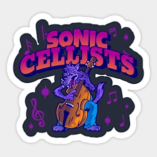 Sonic Cellists Cello Sticker